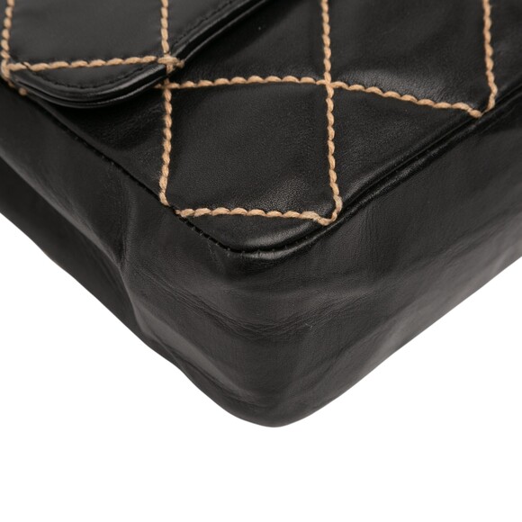 Pre-Loved Chanel CC Wild Stitch Lambskin Flap - Picture 9 of 11